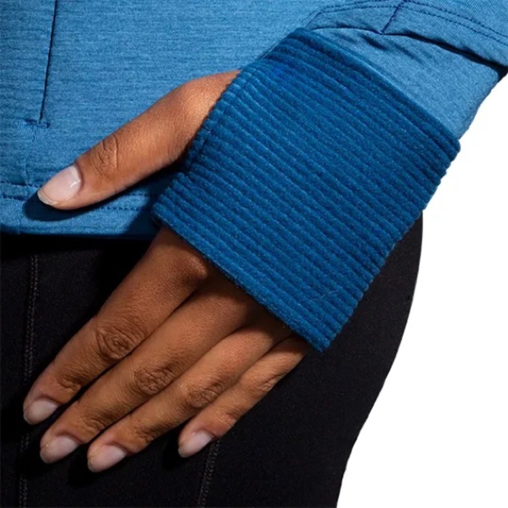 Brooks Women's NotchThermal Hoodie like new Bkue ash - Picture 7 of 10